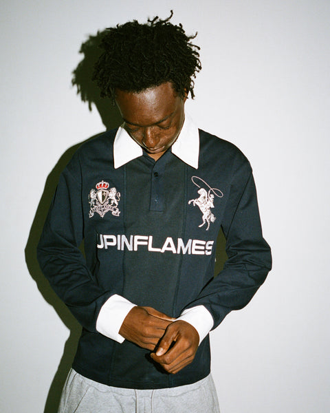 Long-sleeve Polo - Navy