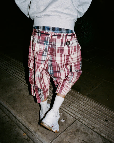 Plaid Cargo Shorts