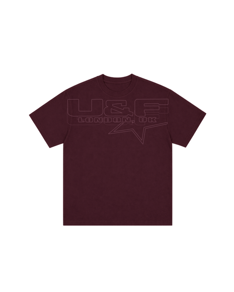 U&F Tee - Burgundy