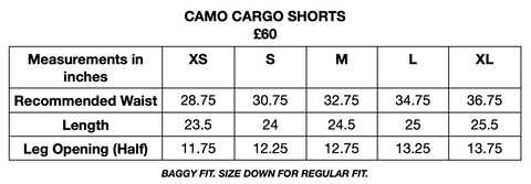 Cargo Shorts - Camo