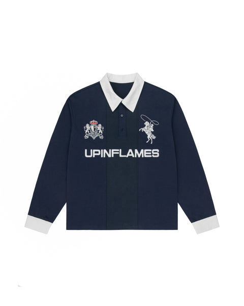 Long-sleeve Polo - Navy