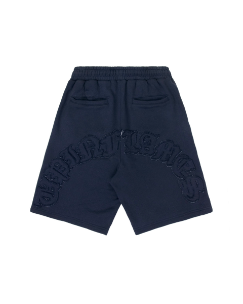Appliqué Shorts - Navy