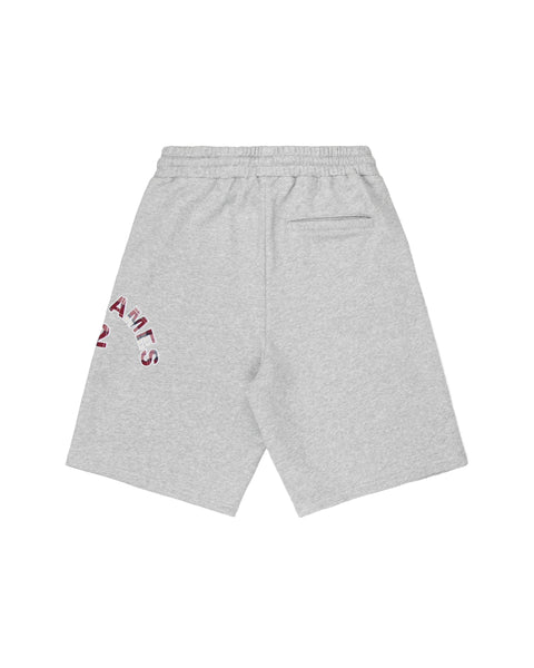 Plaid Appliqué Shorts - Grey