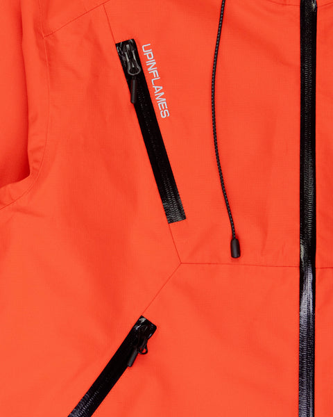 Taped Seam Windbreaker - Orange