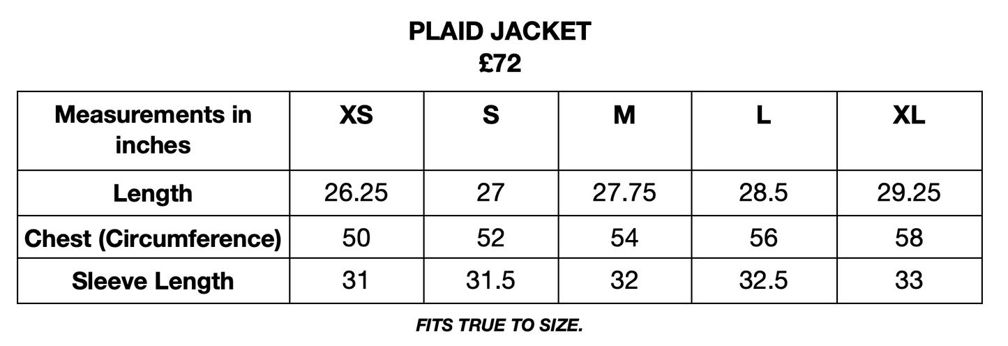 Plaid Track Jacket