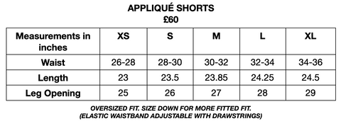 Appliqué Shorts - Navy