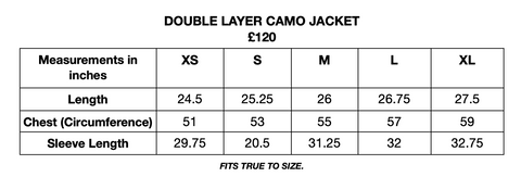 Double-layer Camo Jacket - Translucent/ Camo