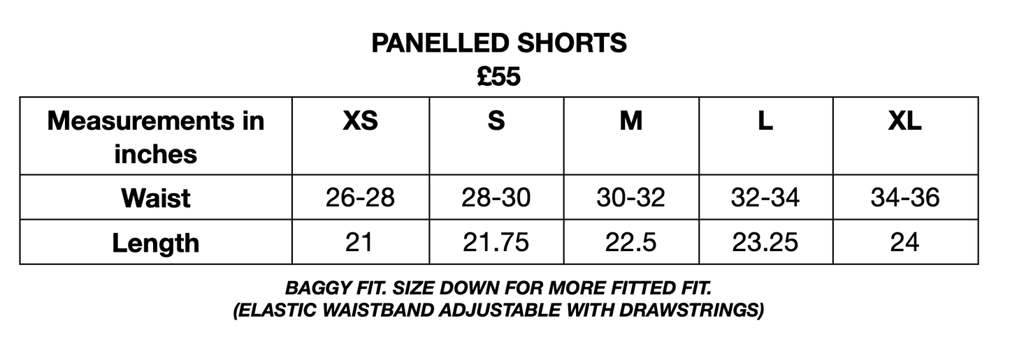 Panelled Shorts - Navy