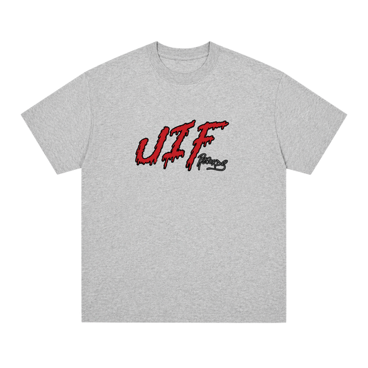 UIF Records Tee - Heather Grey