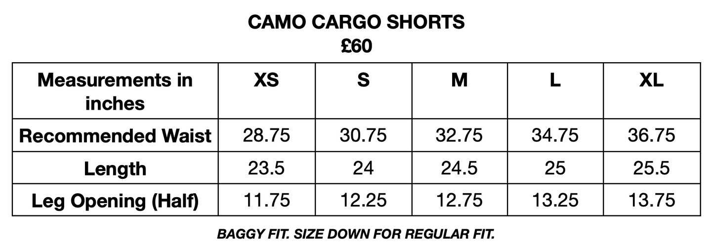 Cargo Shorts - Camo