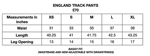 England Track Pants