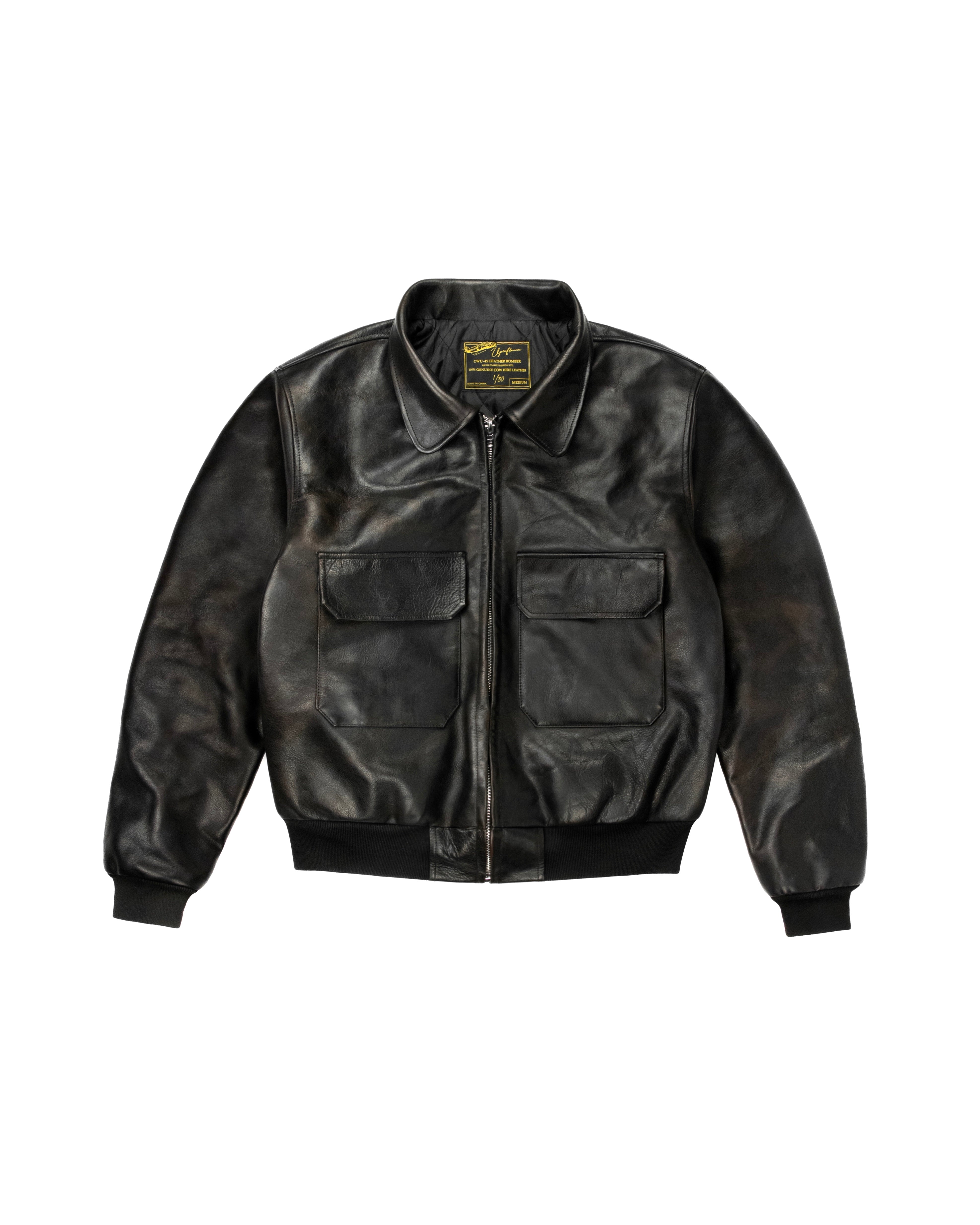 Cow Hide Leather Jacket - Black – Up In Flames