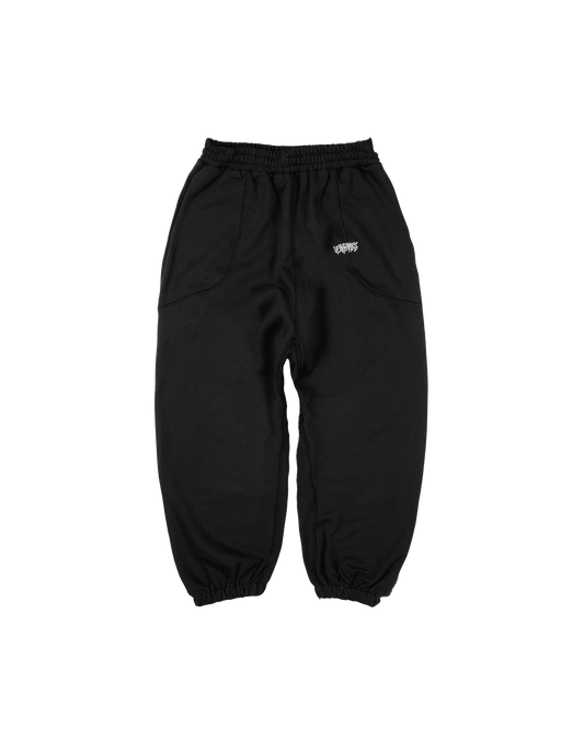 Reverse Stitch Joggers V2 - Black