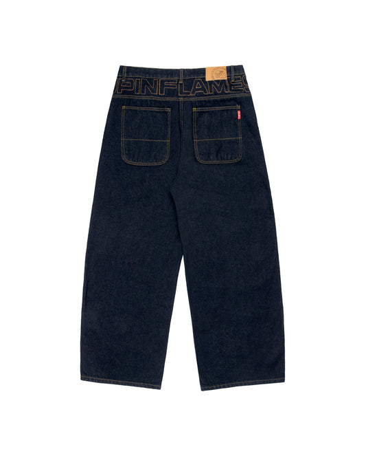 Yoke Logo Jeans - Indigo