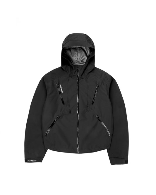 Taped Seam Windbreaker - Black