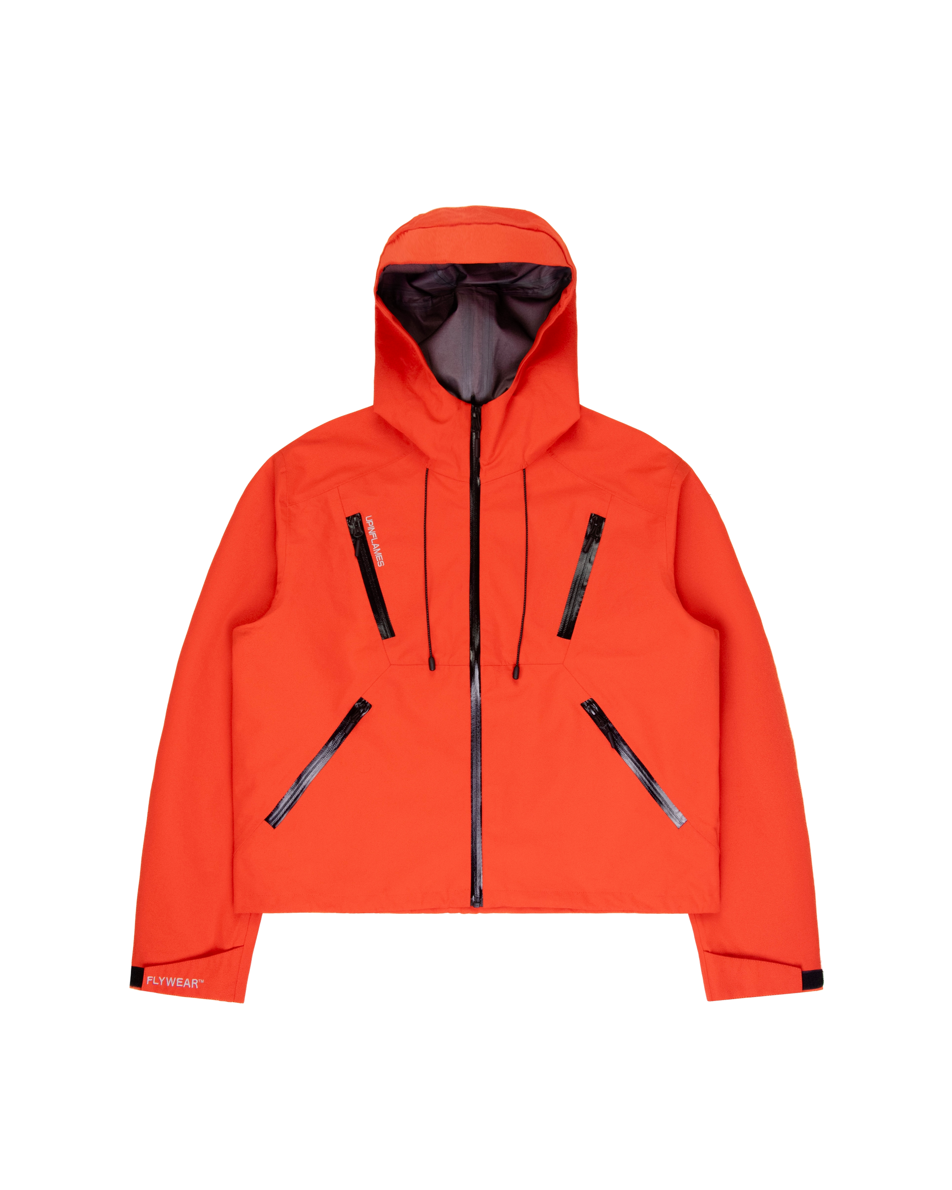 Taped Seam Windbreaker - Orange – Up In Flames