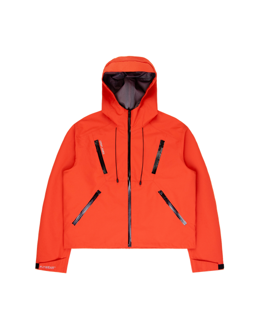 Taped Seam Windbreaker - Orange