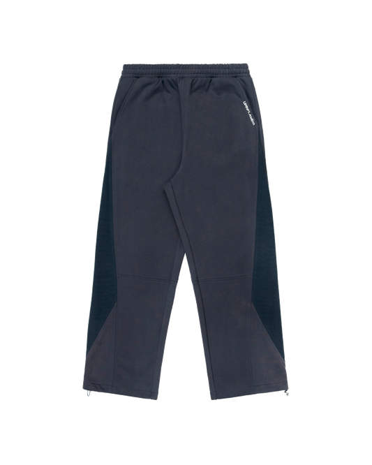 Ribbed Panel Joggers - Navy