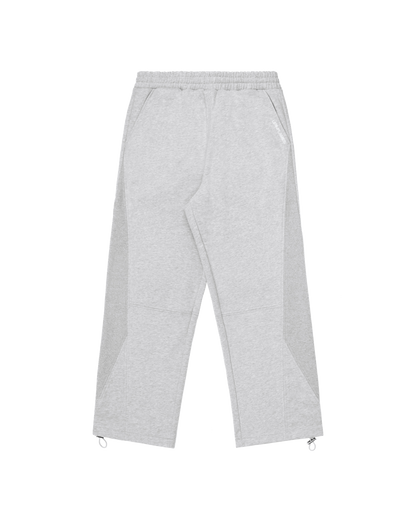 Ribbed Panel Joggers - Grey