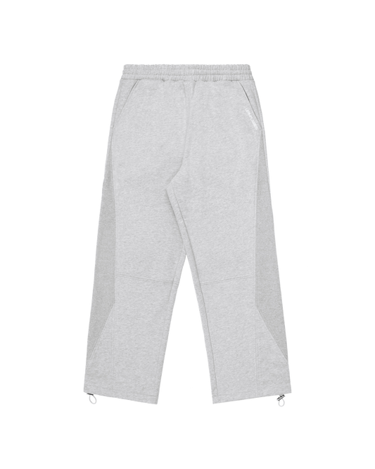 Ribbed Panel Joggers - Grey