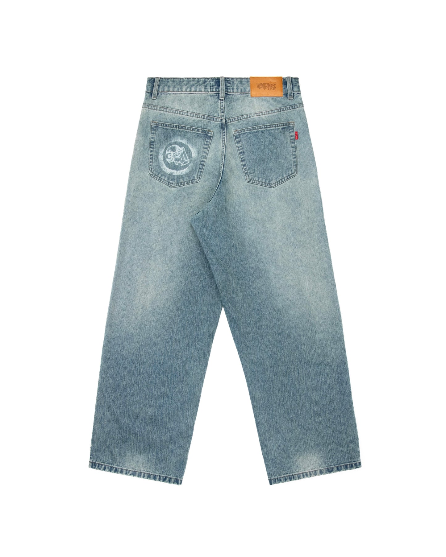 Riot Logo Slub Denim - Faded Blue
