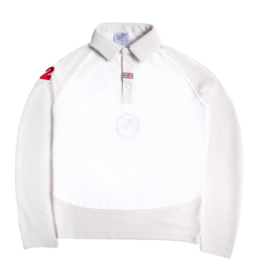 Union Jack Polo LS - White/Off-white