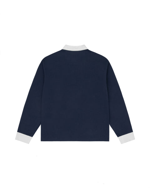 Long-sleeve Polo - Navy