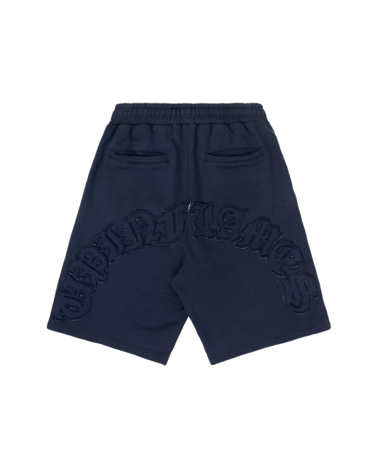 Appliqué Shorts - Navy