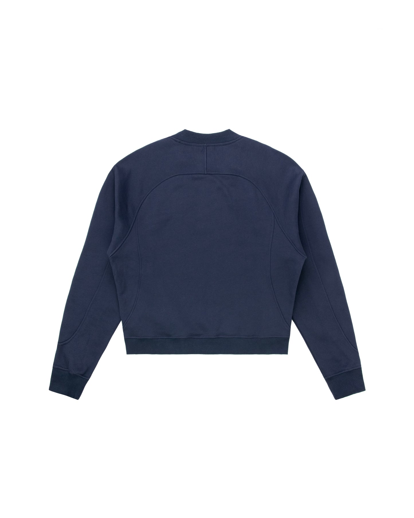Panelled Crew Neck - Navy