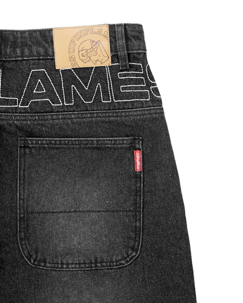 Yoke Logo Jorts - Black