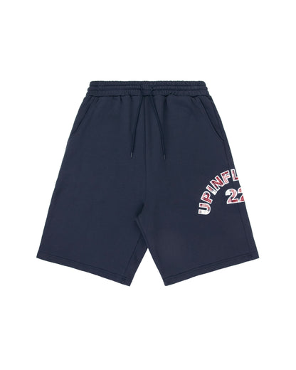 Plaid Appliqué Shorts - Navy