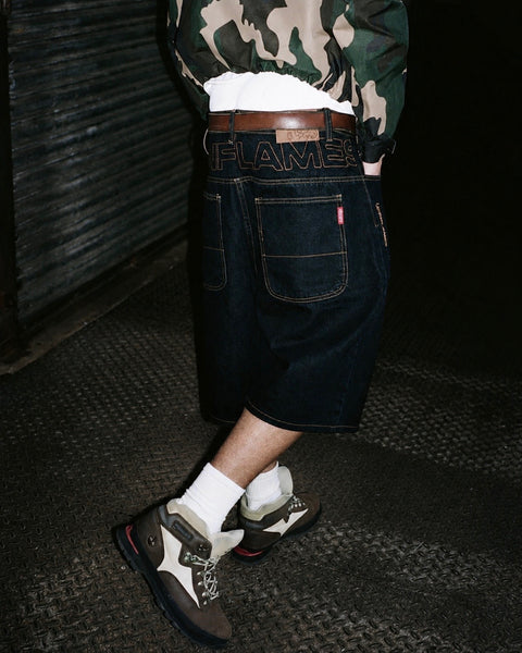 Yoke Logo Jorts - Indigo