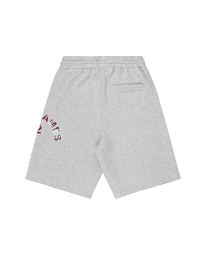 Plaid Appliqué Shorts - Grey