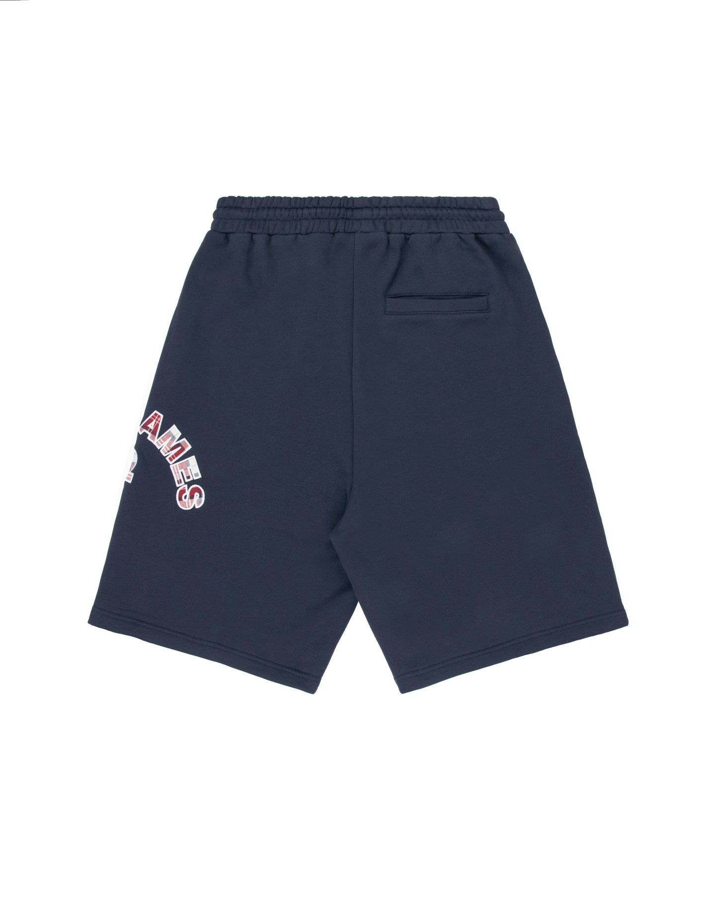 Plaid Appliqué Shorts - Navy