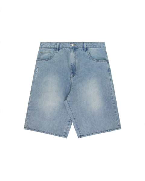 Yoke Logo Jorts - Light Wash