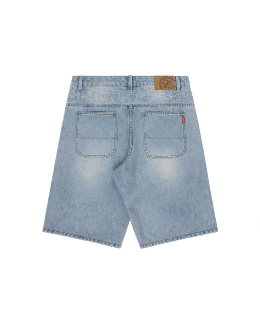 Yoke Logo Jorts - Light Wash