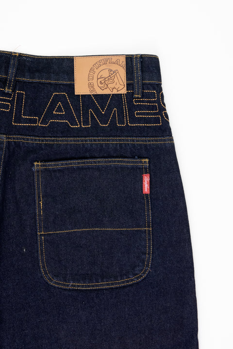 Yoke Logo Jorts - Indigo