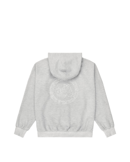 Waffle Zip-up Hoodie - Grey