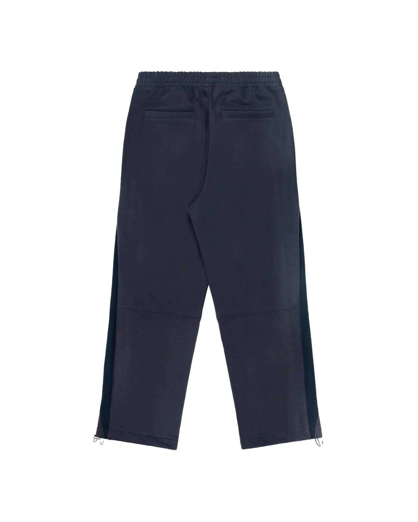 Ribbed Panel Joggers - Navy