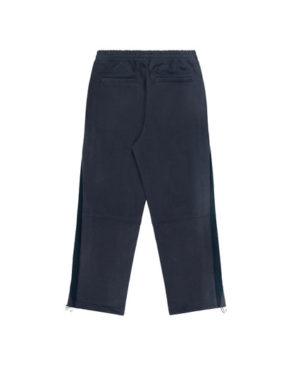 Ribbed Panel Joggers - Navy