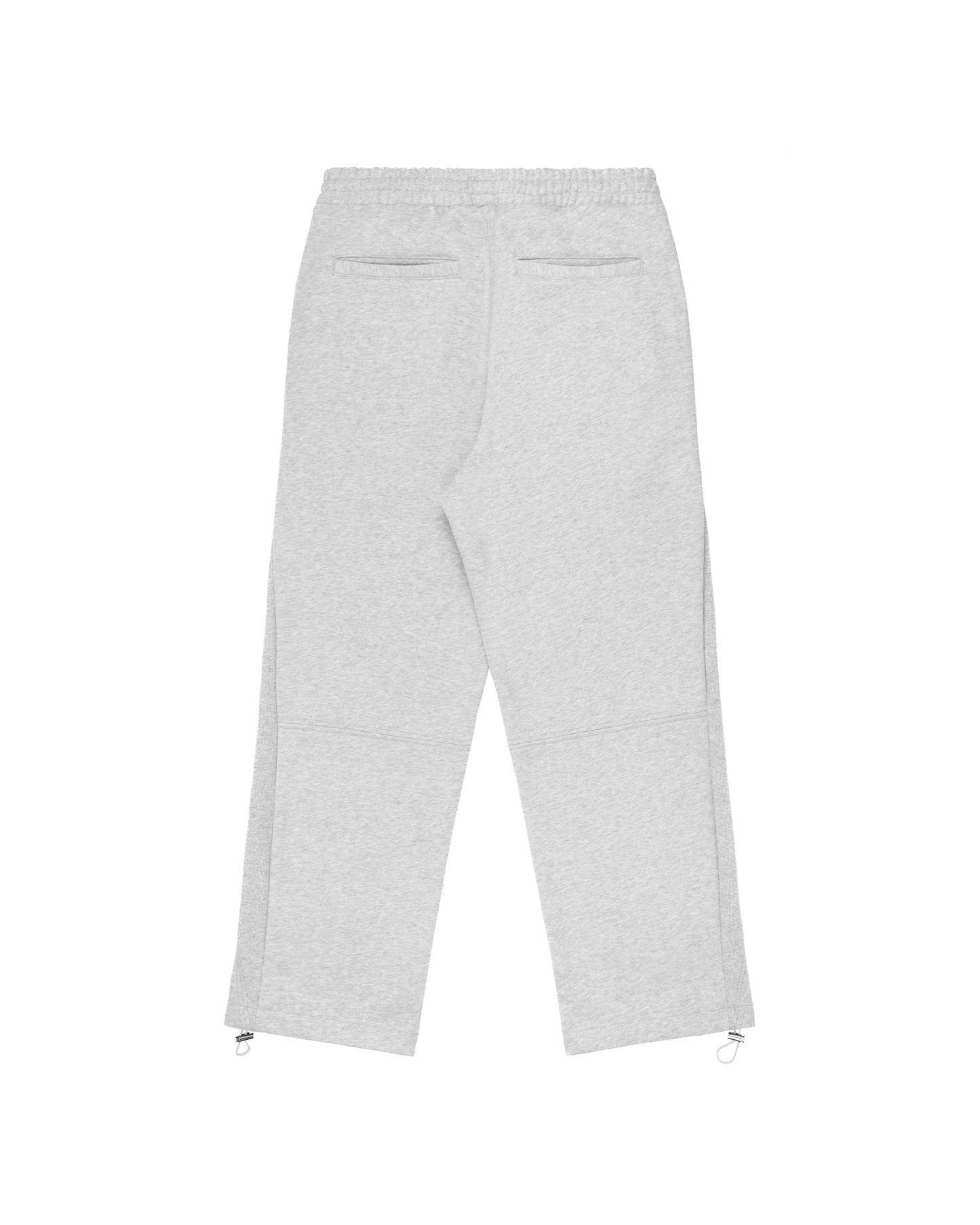 Ribbed Panel Joggers - Grey