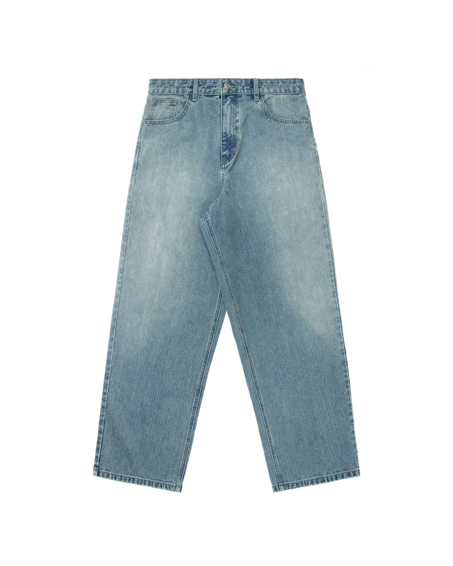 Riot Logo Slub Denim - Faded Blue