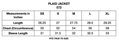 Plaid Track Jacket