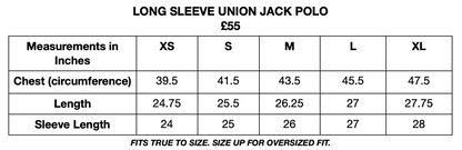 Union Jack Polo LS - White/Off-white