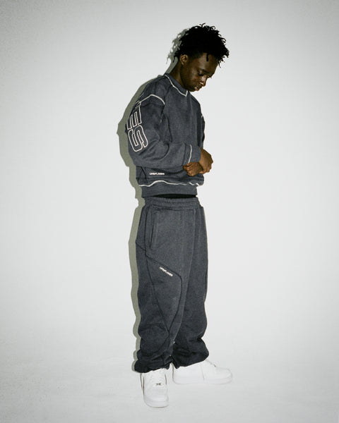 Reverse Stitch Joggers - Navy