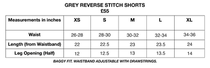 Reverse Stitch Shorts - Grey